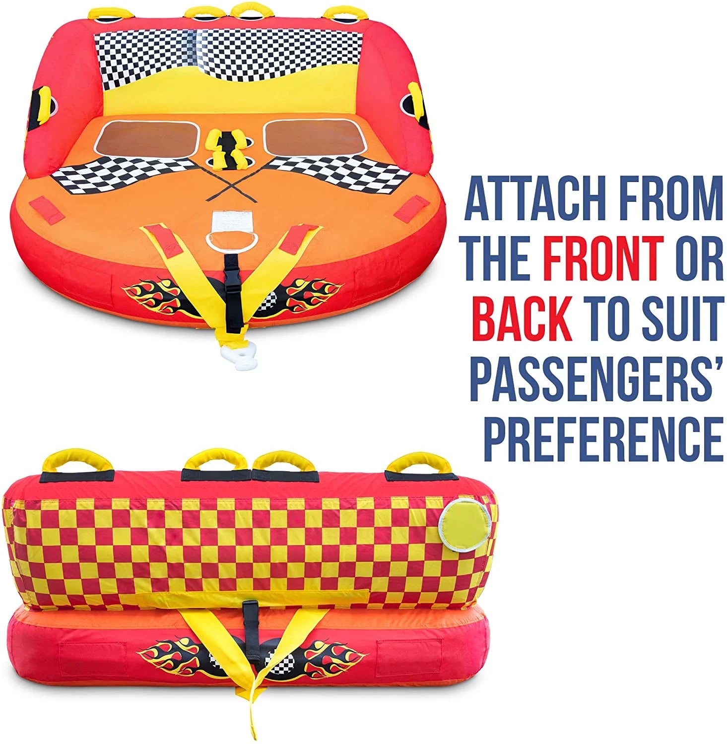 Red Towable Water Tube, 2 Seats J18900