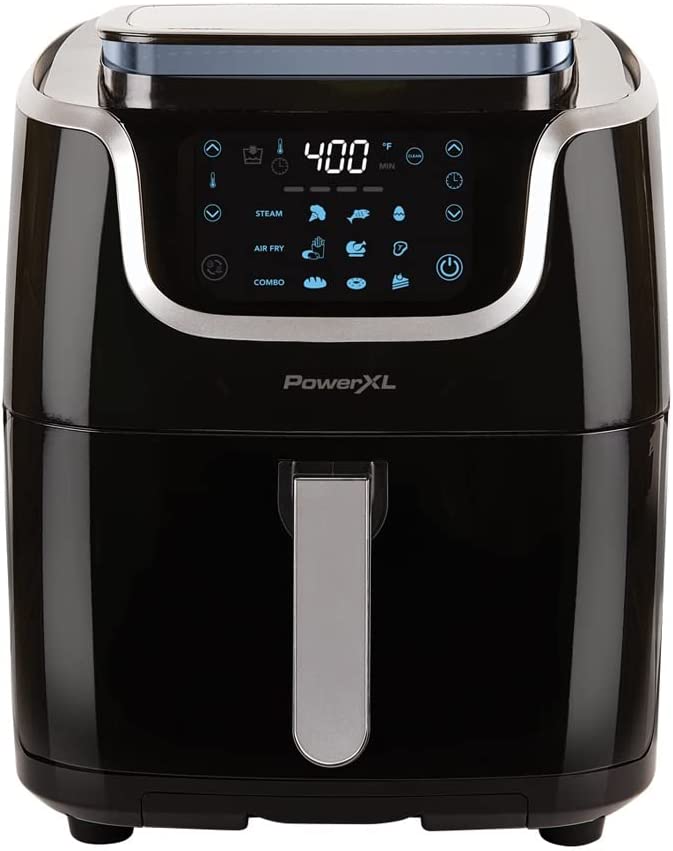 7 QT 10-in-1 Black Air Fryer Steamer Combo F831903