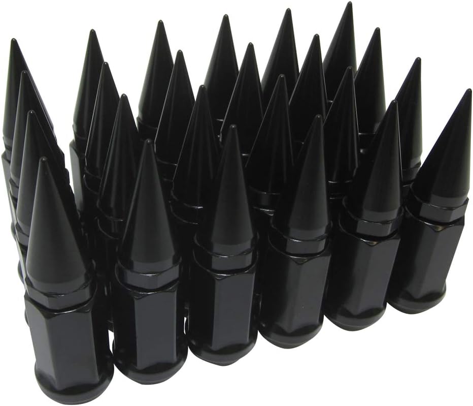 24 pc Extended Spike Lug Nut M12x1.25 Conical Seat Hex 3/4 A84993