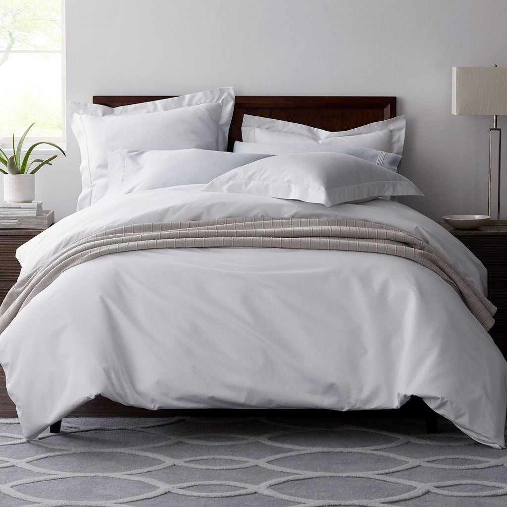 Pale Yellow Solid Twin Egyptian Cotton Sateen Duvet Cover O76827