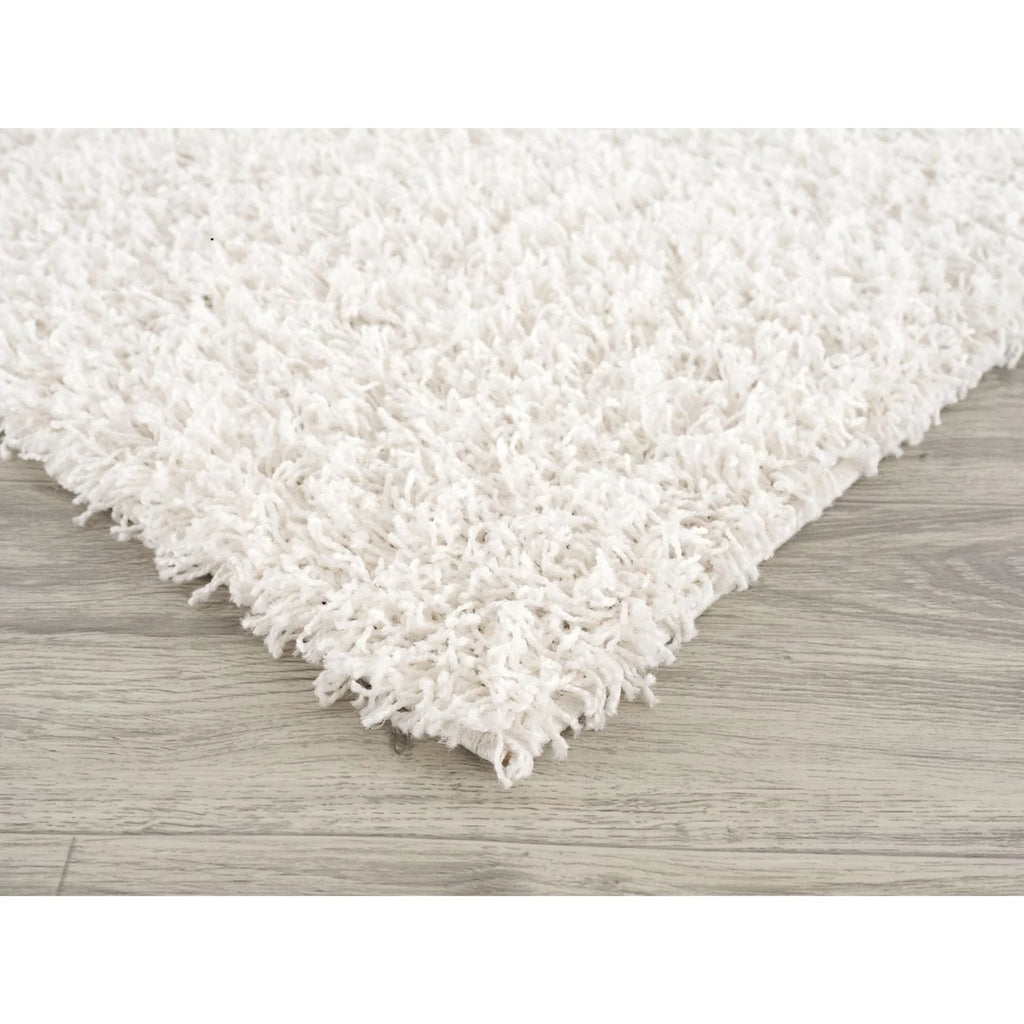 White Shag 5' X 7' Rectangular Rug Z488762