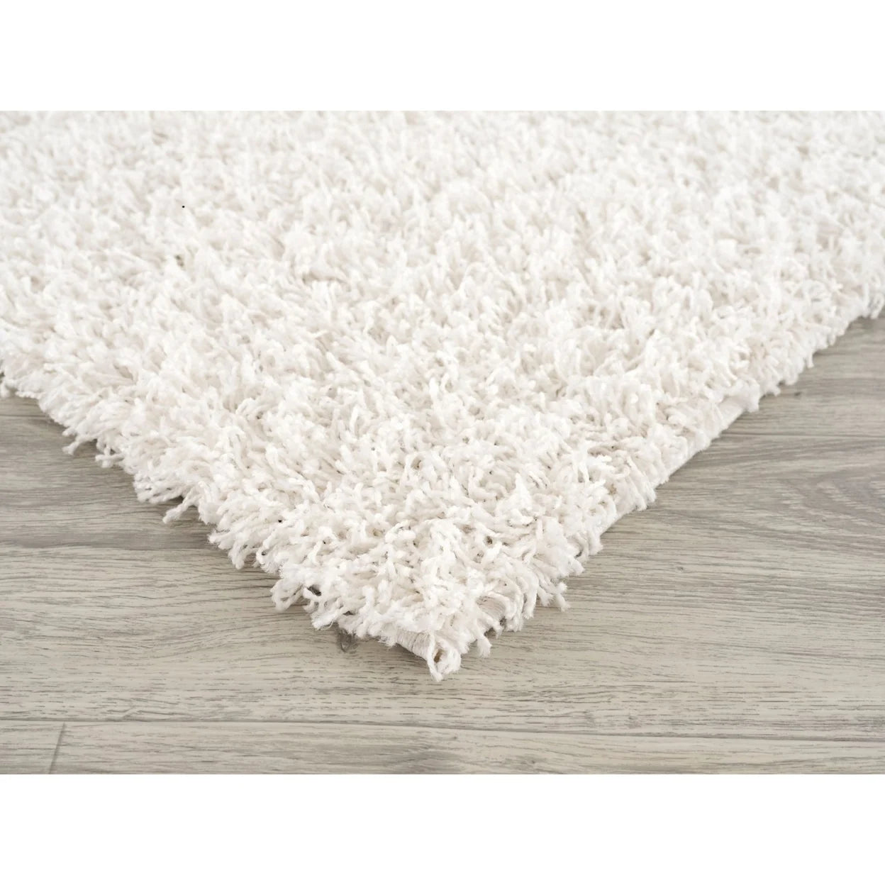 White Shag 5' X 7' Rectangular Rug Z488762