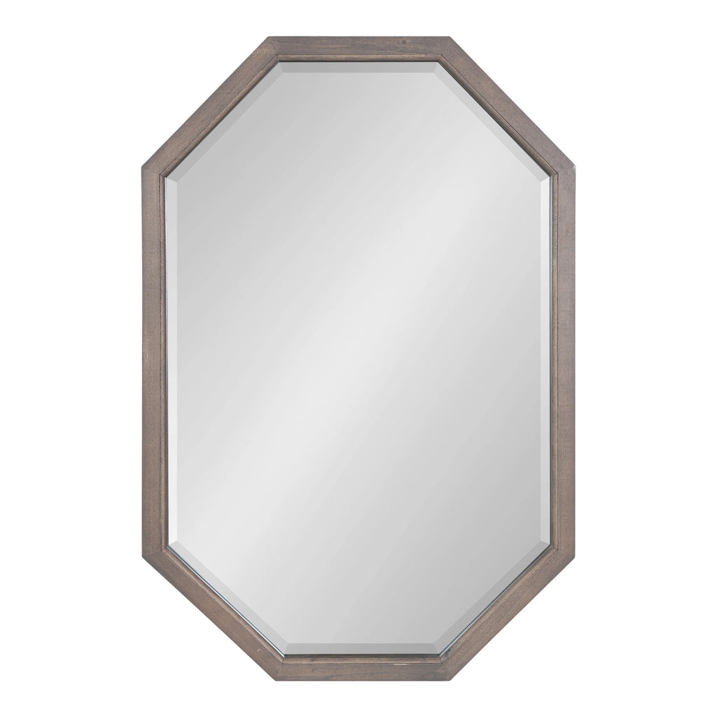 Octagon Wall Mirror, Gray 24x36 H67803