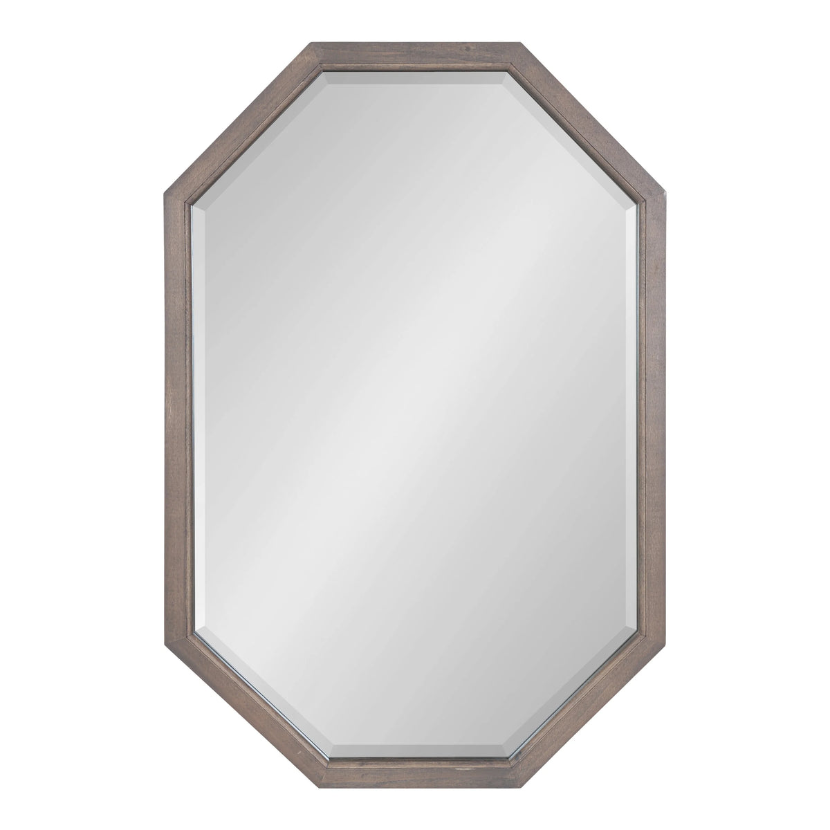 Octagon Wall Mirror, Gray 24x36 H67803