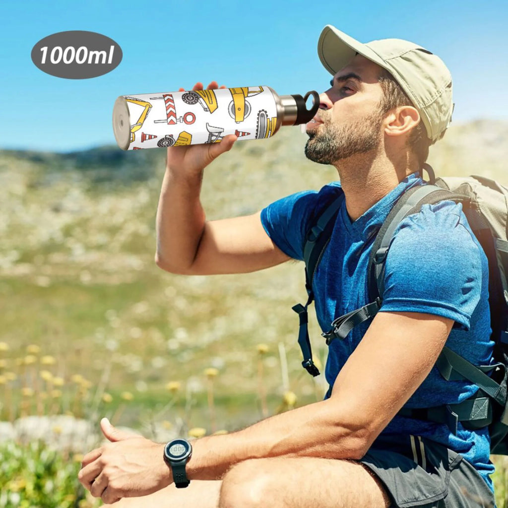 Stainless Steel Insulated Water Bottle with Straw Lid W64144