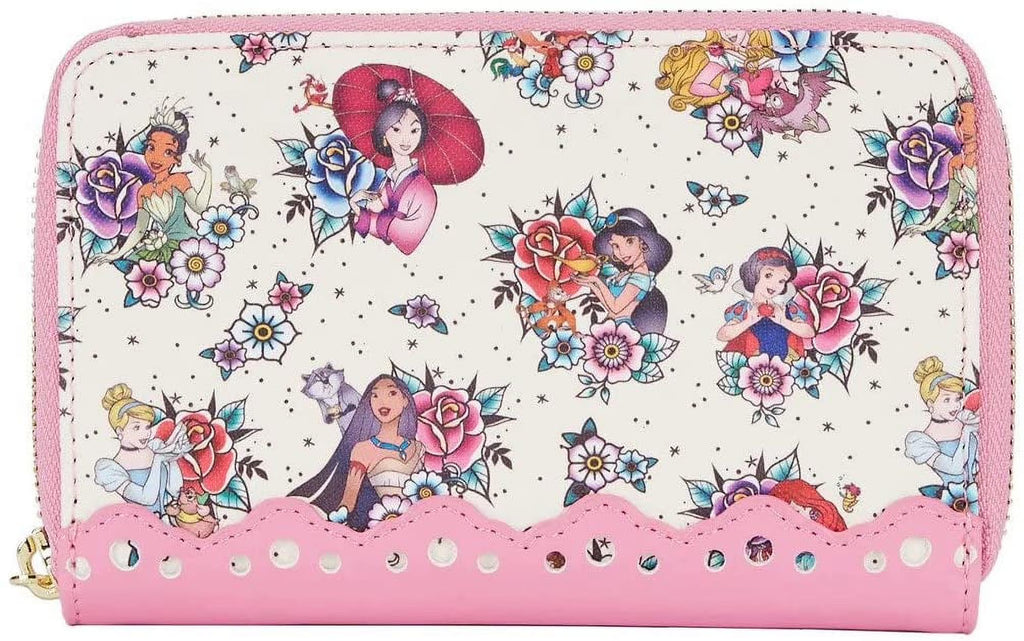Princess Tattoo Zip Around Wallet A169129