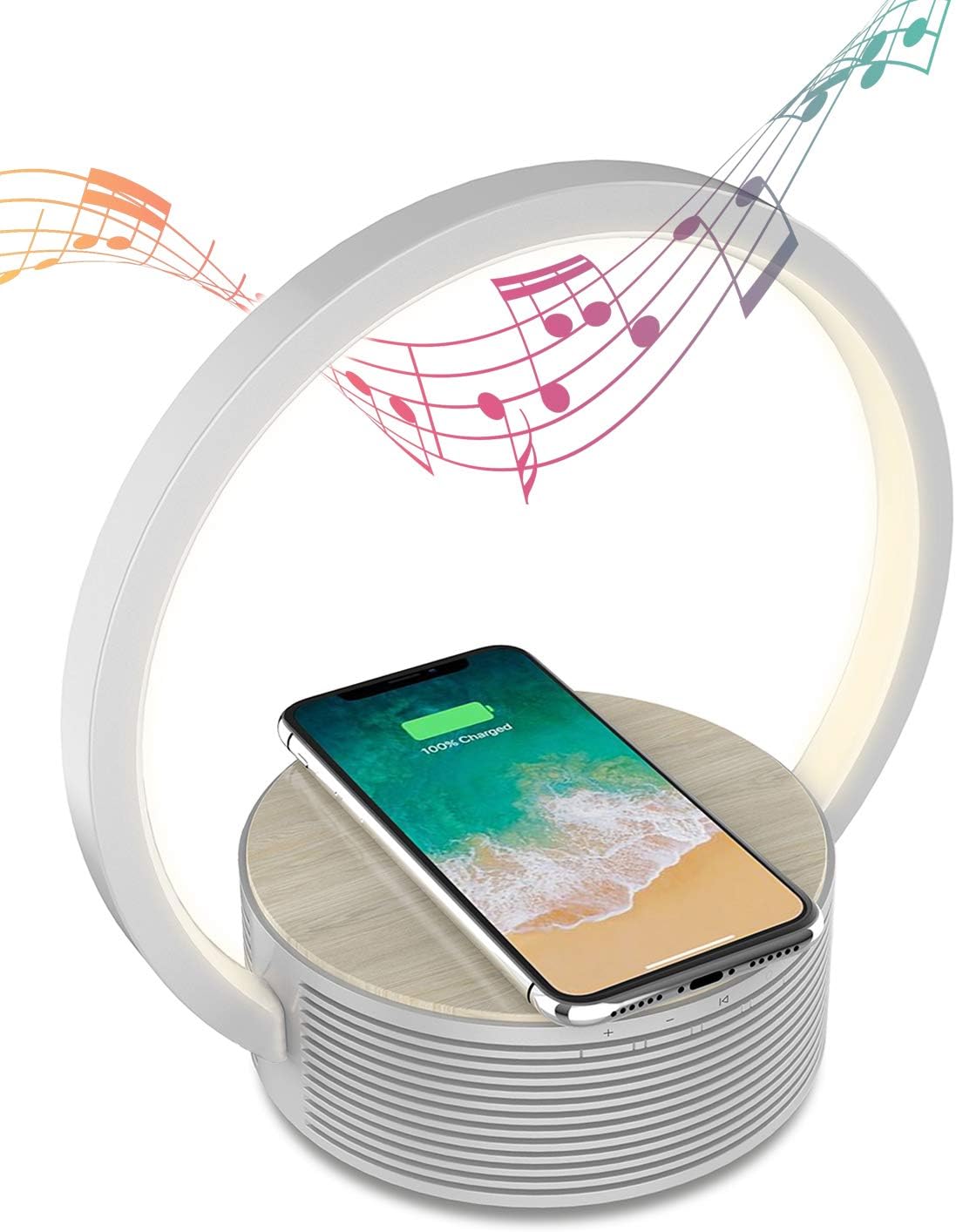 Desk Lamp with Wireless Charger Bluetooth Speaker Touch Dimmable Lamp G681