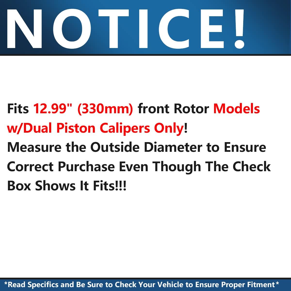 Drilled & Slotted Rotors + Brake Pads Replacement for Town & Country Grand Caravan Journey Ram C/V VW Routan S45178