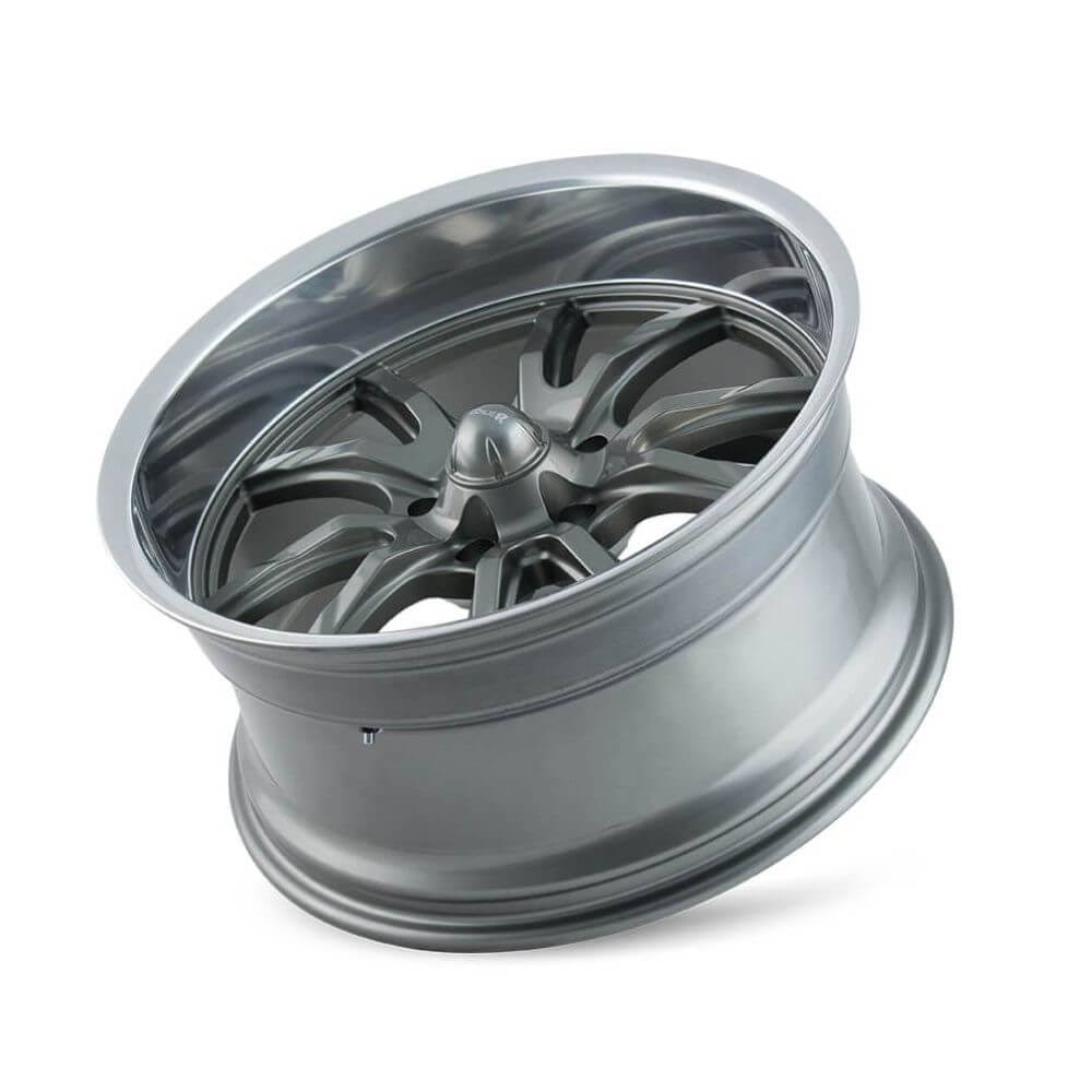 Grey/Polished Lip 15x8 Wheel M278