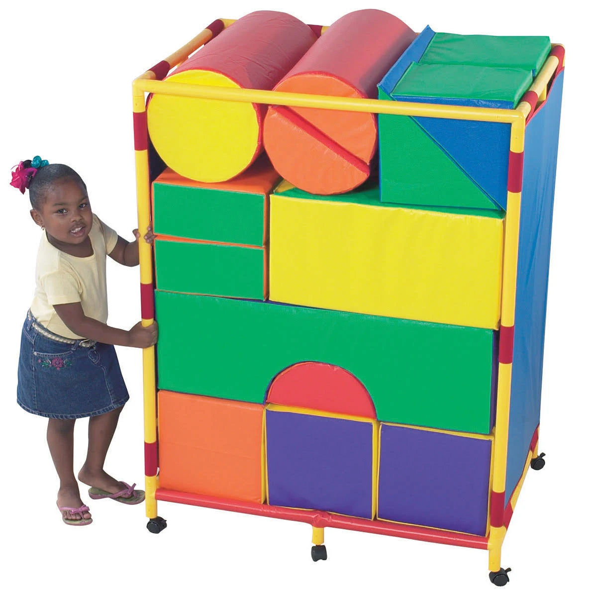 Soft Big Block Trolley Set A Vinyl Plastic S842