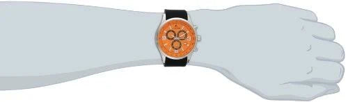 Men's Mauler Watch Black Silicone Strap White Dial N163654