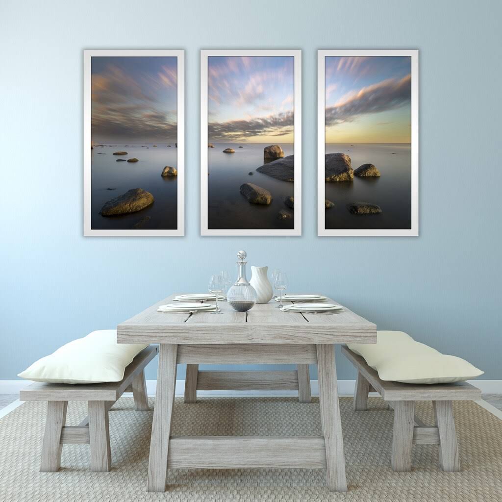 3 Piece Framed Photographic Print Set U161