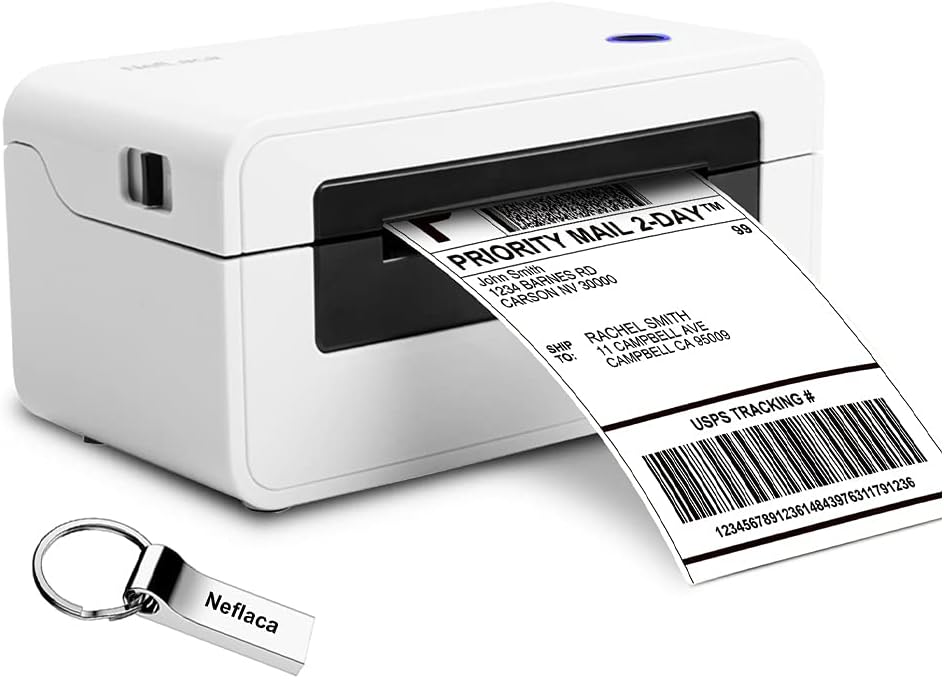 Bluetooth Thermal Label Printer 4x6, Portable Wireless Shipping Label Printer V17779