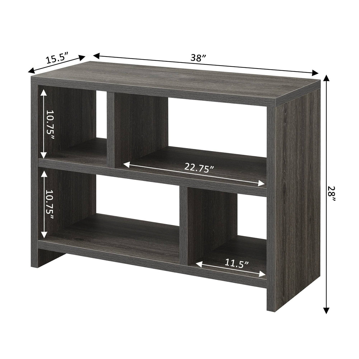 White Faux Marble 3 Tier Bookcase B853