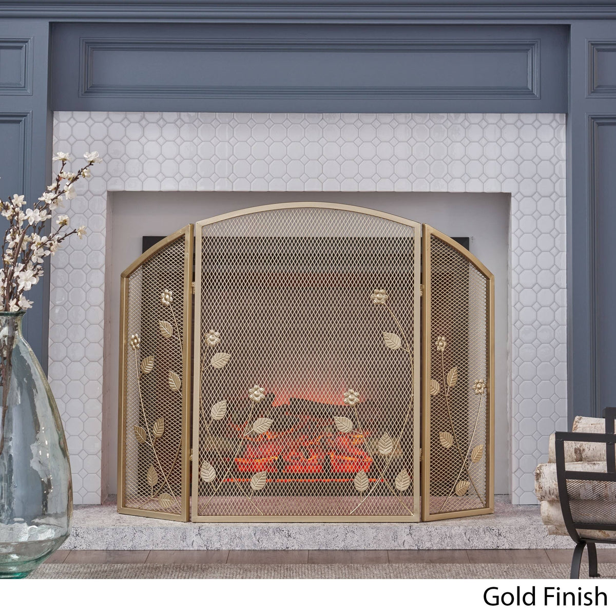 Gold Iron Firescreen X110648