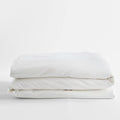 Organic White Solid Sateen Twin Duvet Cover H582802