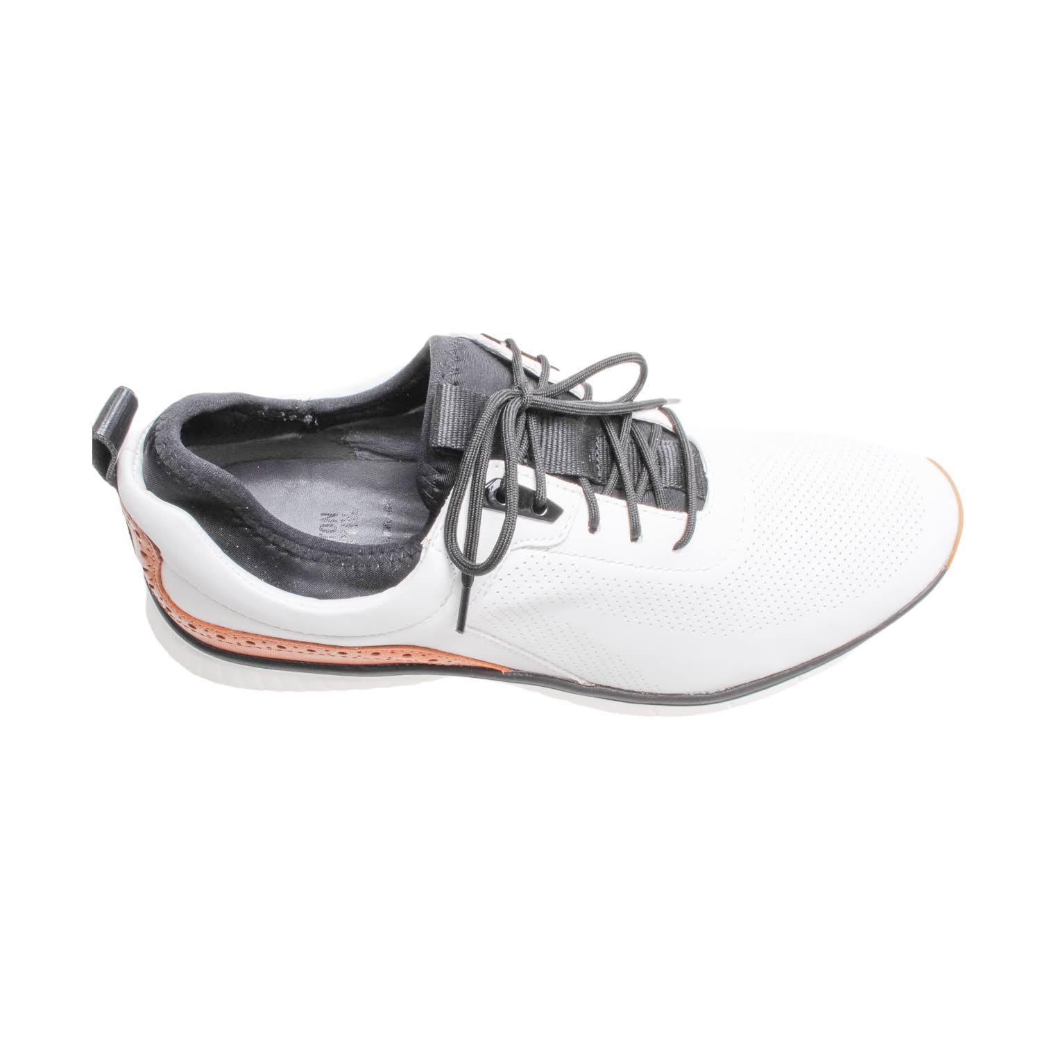 White Leather Hybrid Shoes D248721