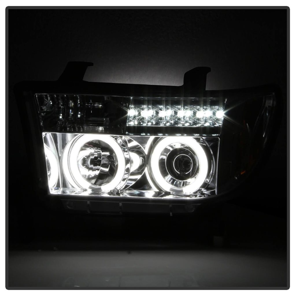Chrome Ccfl Halo Projector Headlights W874