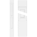 Two Equal Raised Panel PVC Pilaster with Standard Capital and Base (Pair) U86784