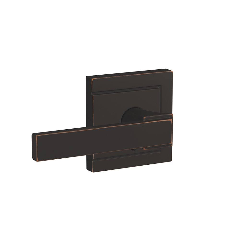 Aged Bronze Finish Passage and Privacy Lock E85705