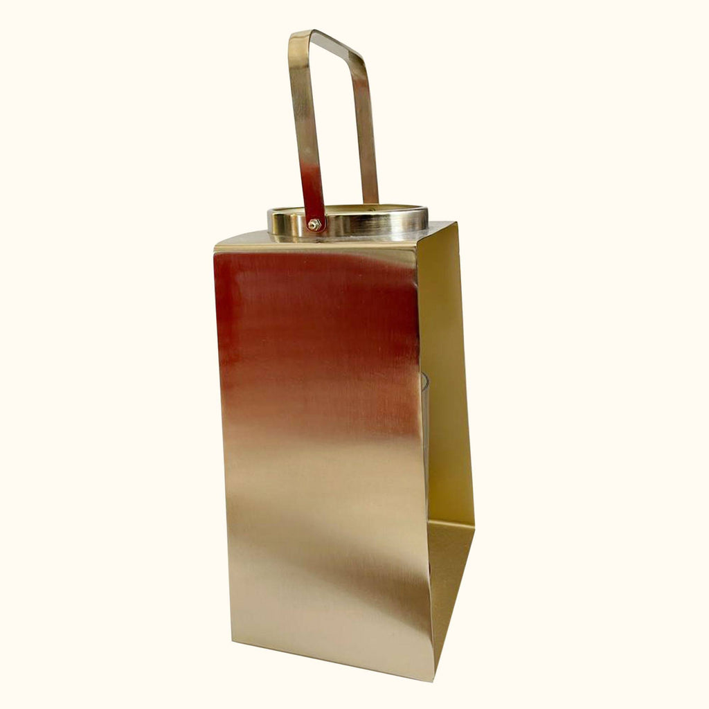 Gold and Clear Candle Holder N810