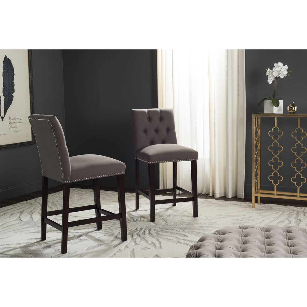 Dark Taupe Counter Stools Set Of 2 Z264858