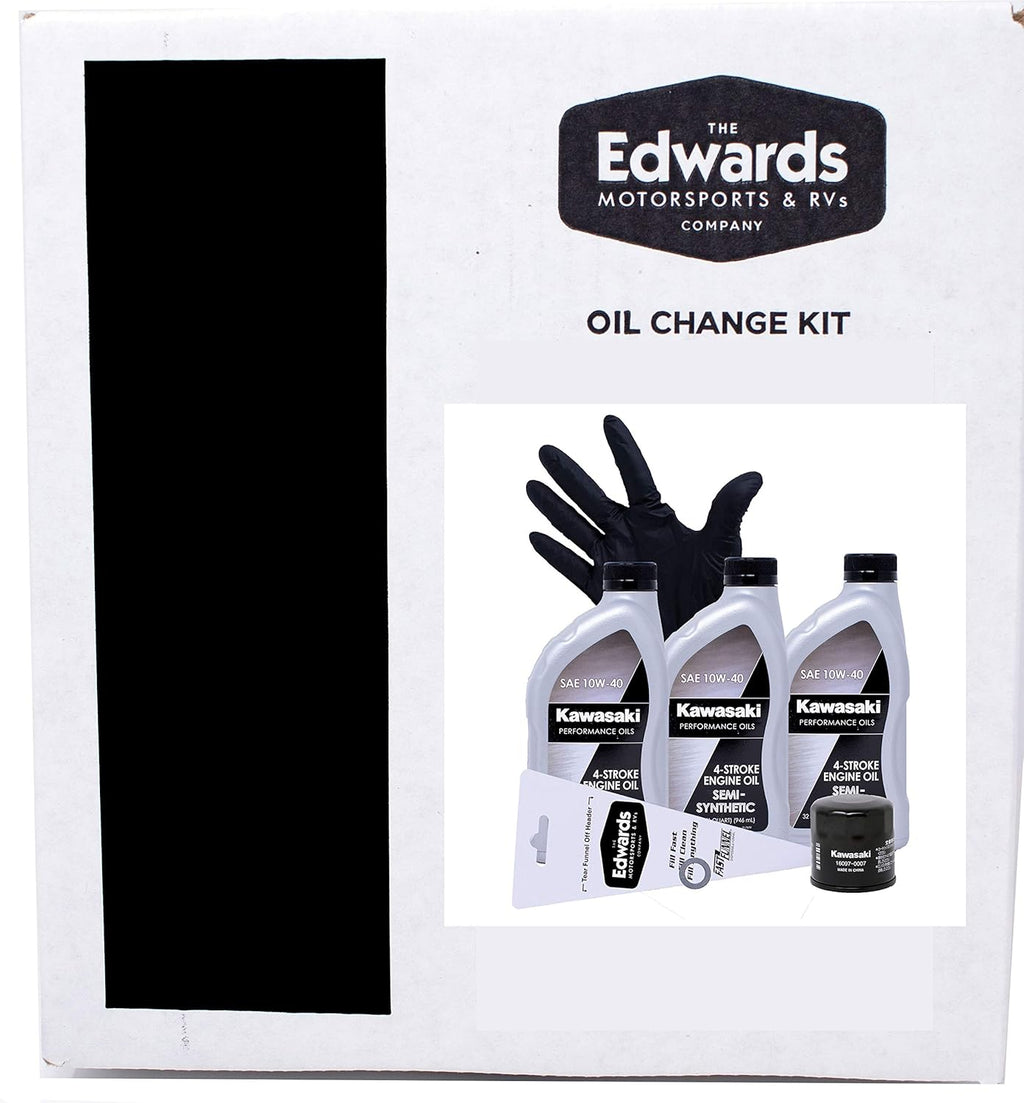 Oil Change Kit for Kawasaki Brute Force 750 ATV, Semi Synthetic, Pack of 2 Q40380