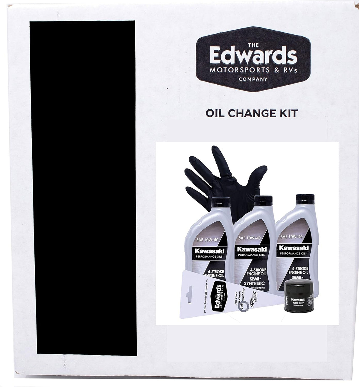 Oil Change Kit for Kawasaki Brute Force 750 ATV, Semi Synthetic, Pack of 2 Q40380