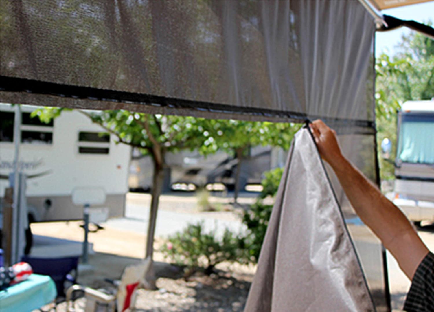 Black 13' x 9' RV Awning Q499547