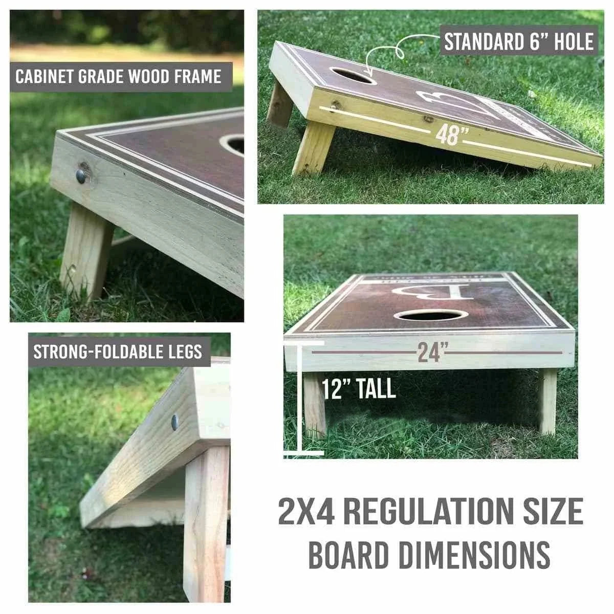 Solid Wood Cornhole Board Set P581
