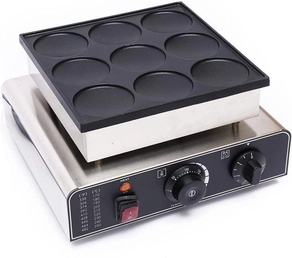 Black Stainless Steel Nonstick Waffle Maker I1593