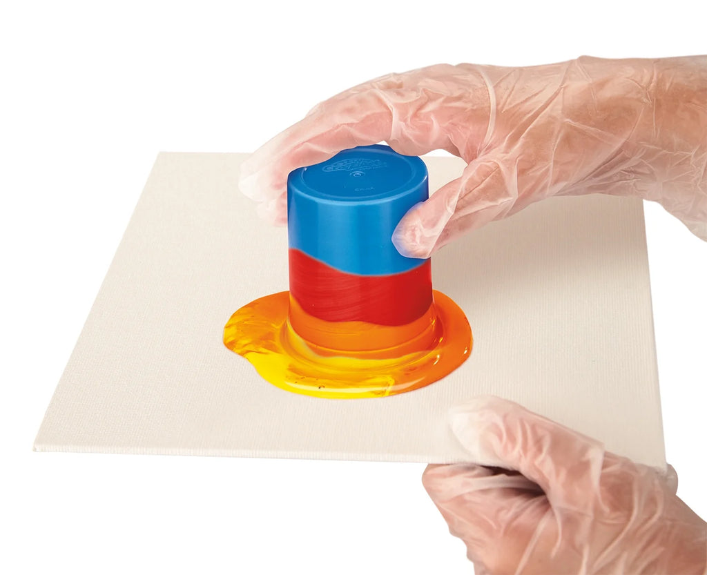 Rainbow Twist Acrylic Paint Pouring Art Activity Kit E12203