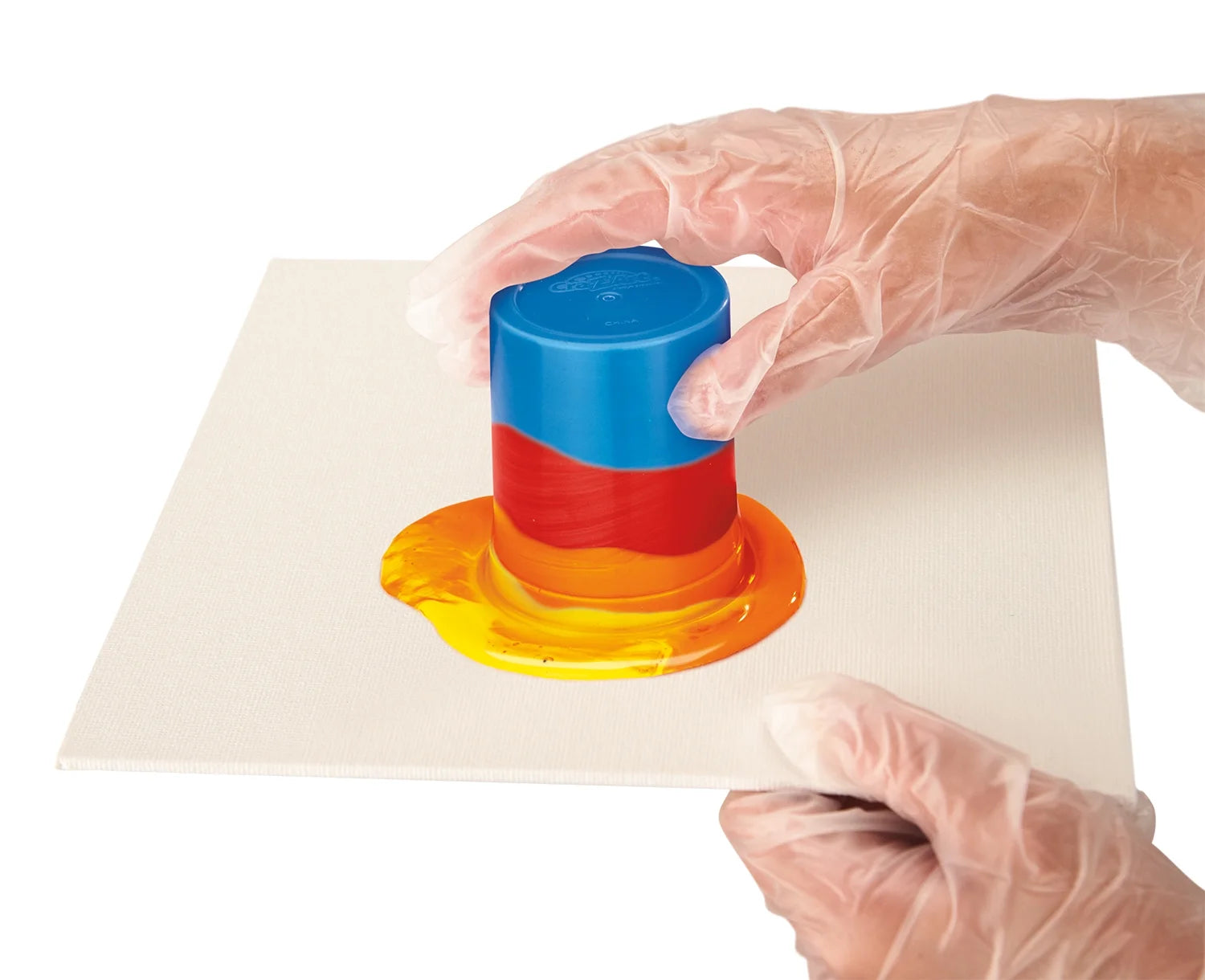 Rainbow Twist Acrylic Paint Pouring Art Activity Kit E12203
