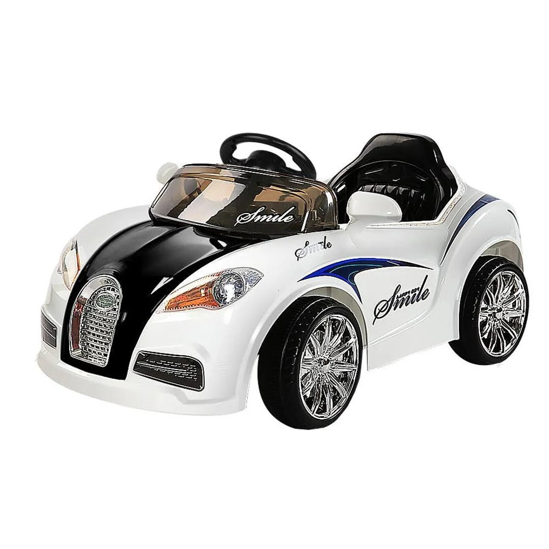 Black & White Kids Ride on Car D72685