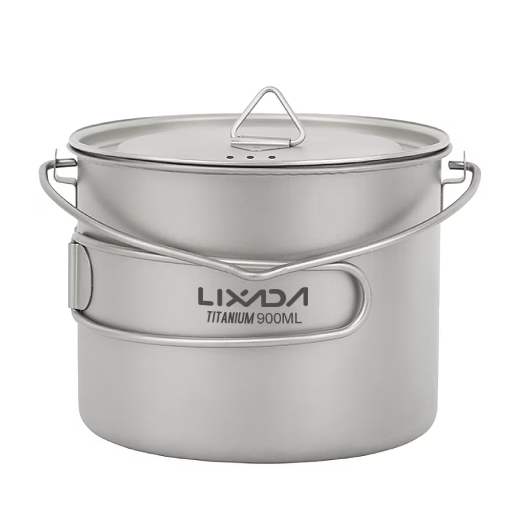 Titanium Cup With Lid And Handle 750ml/900ml/1100ml J14174