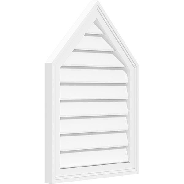 Peaked Top Surface Mount PVC Gable Vent U795
