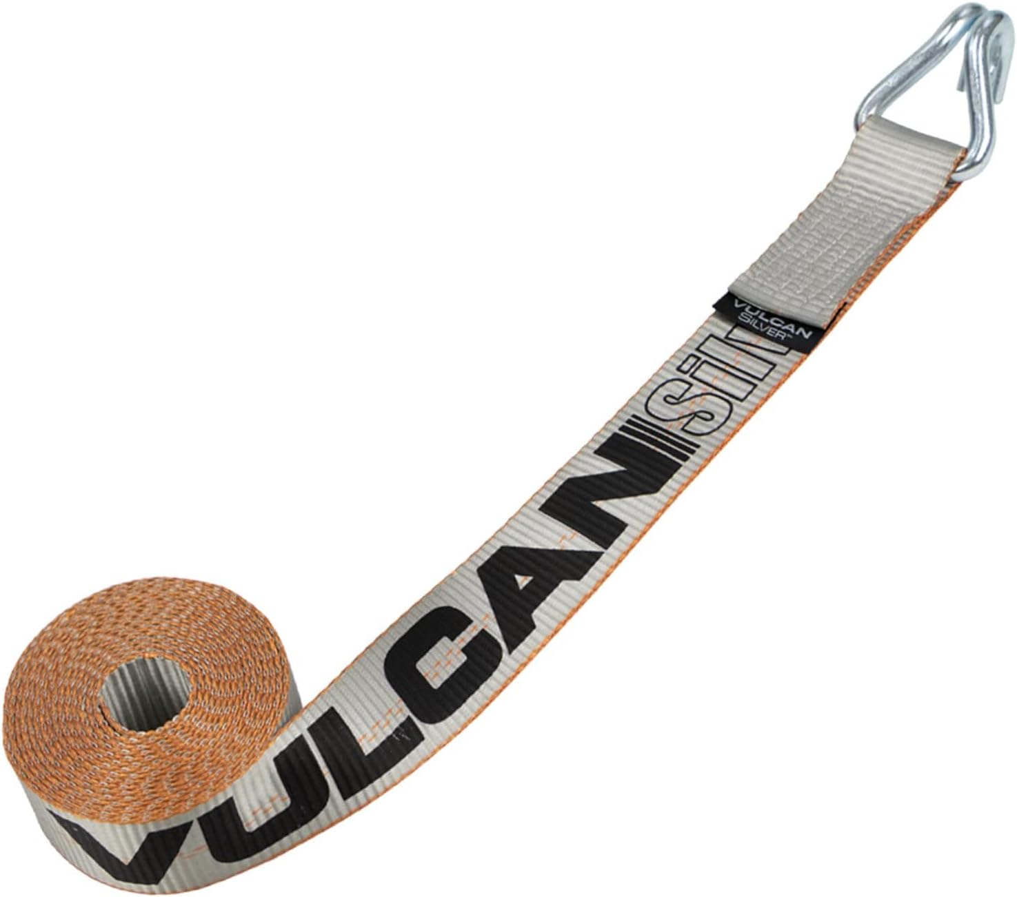 Winch Strap with Heavy Wire Hook, 2 Inch x 15 Foot, 4 Pack, 3,300 Pound Safe Working Load V100270