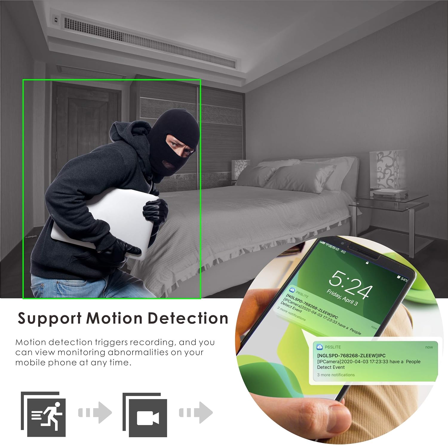 H.265 HD 1080P Security POE PTZ Dome Camera with 2.7-13.5mm Motorized Lens 5X Zoom E5773