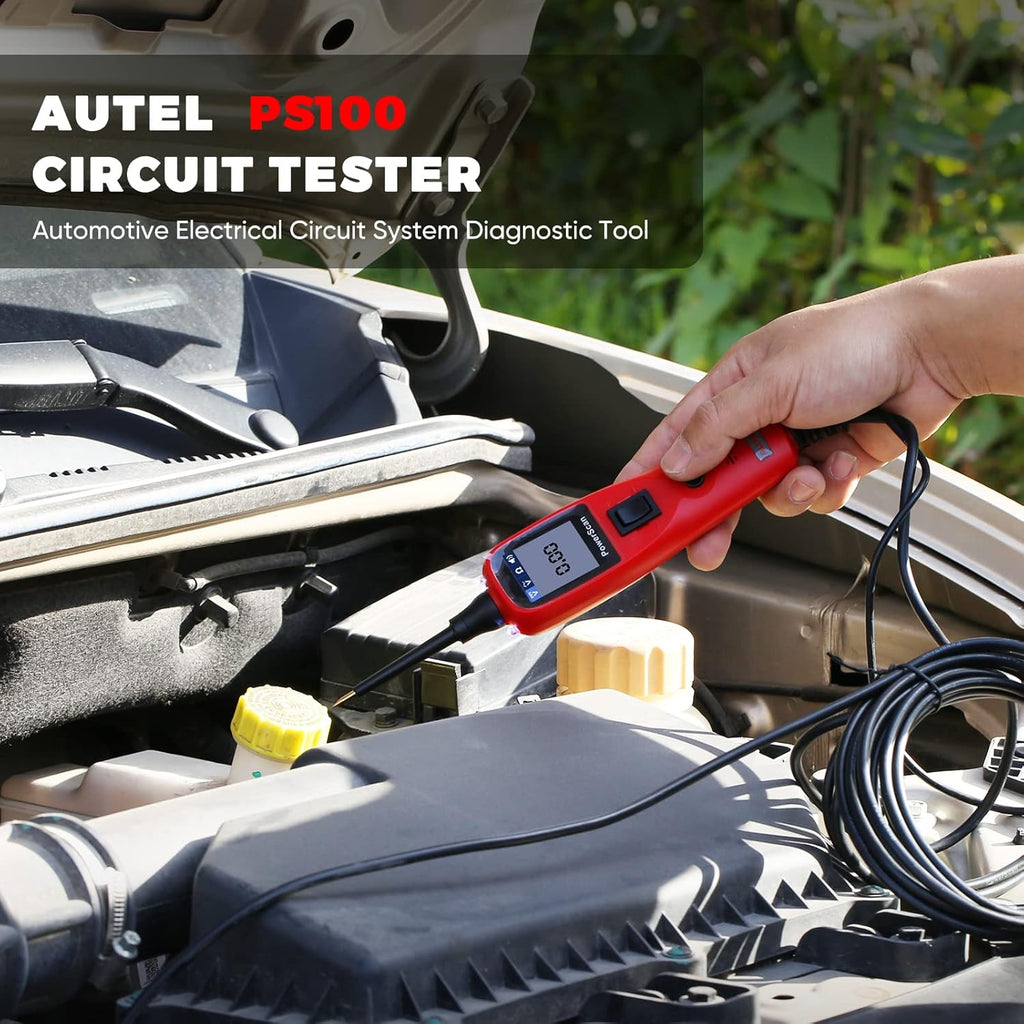 Red Automotive Circuit Tester Digital Voltmeter R81610