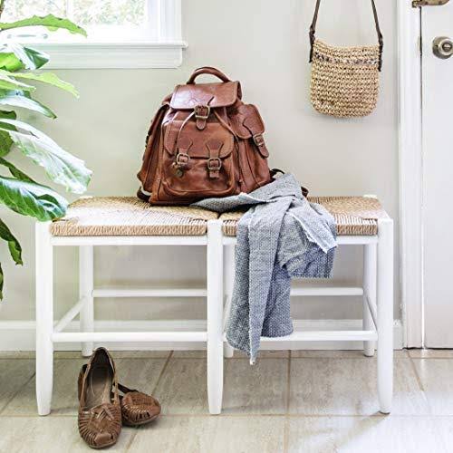 Woodleaf White Entryway Bench B56813