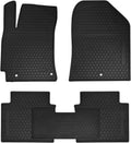 Blue Rubber Car Floor Mats Front and Rear Row Set S23923