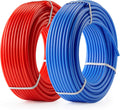 2 Rolls of 300ft PEX-B Coil Hose, Red+Blue Y7147