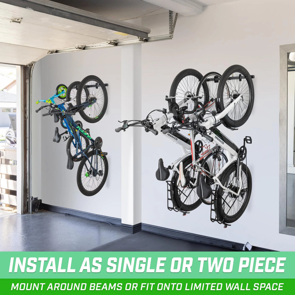Wall Mounted Bike Rack for 4 to 6 Bicycles Q81976