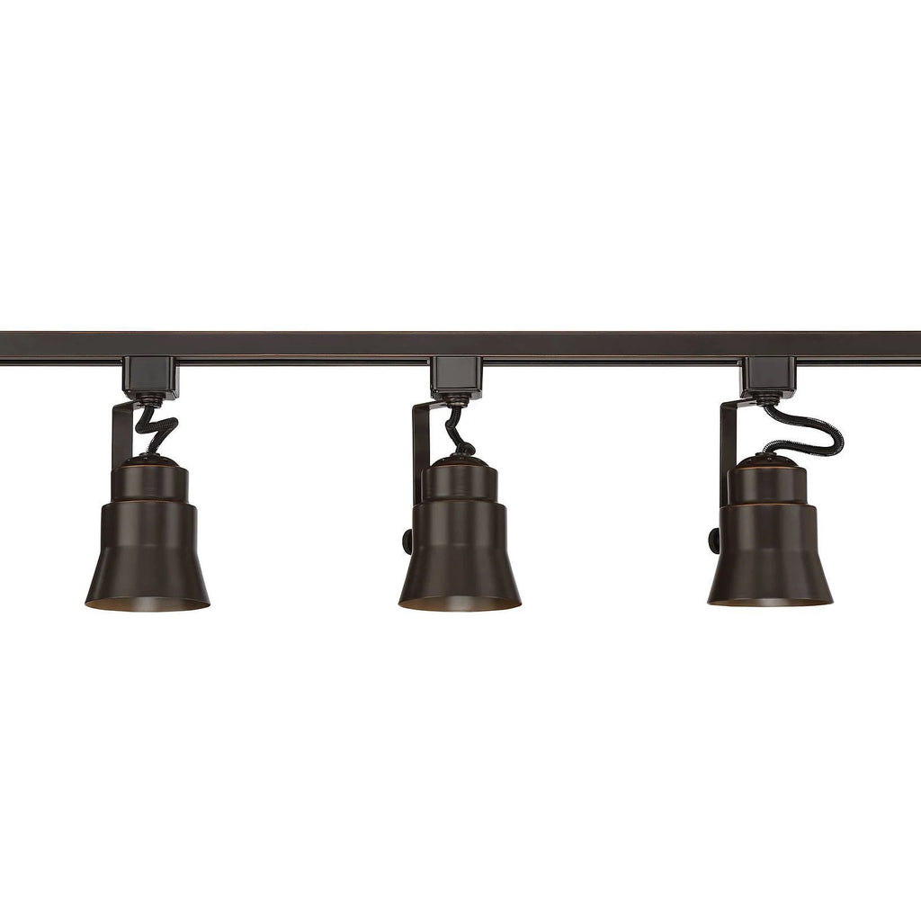 Bronze 3-Light LED Track Kit with Cord and Plug Connector Y183338