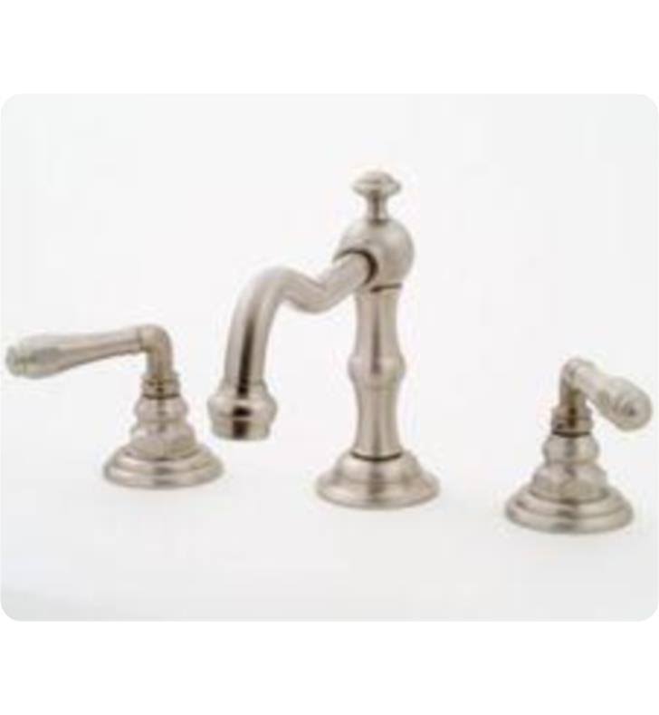 Polished Pop-Up Drain Faucet with Hex Lever Handles U32542