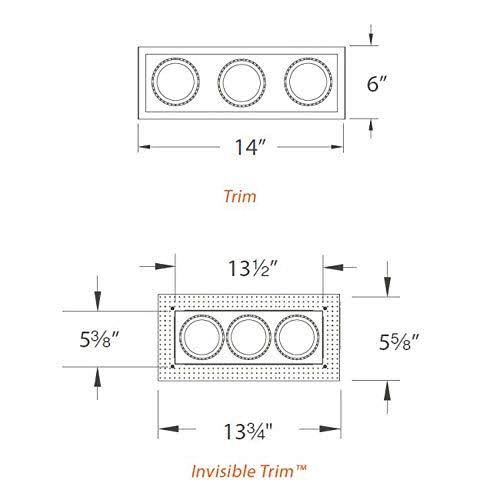 Low Voltage Three Light Trim R97941