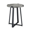 Slate Gray Cross Legs End Table H251