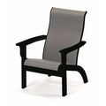 Textured Black Alloy Folding Adirondack Chair L379367