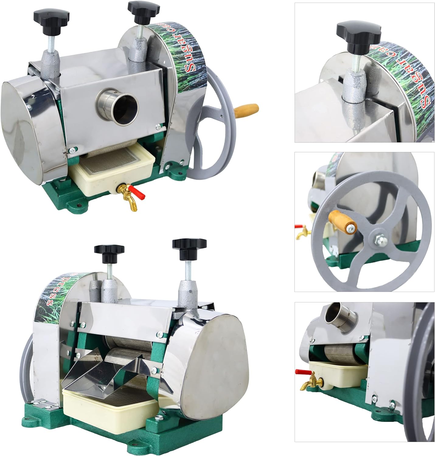 Manual Sugarcane Juice Extractor with Stainless Steel Shell Z8240