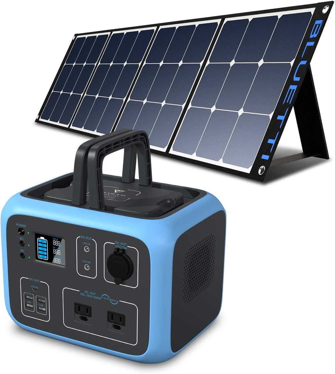 500Wh Portable Power Station with Solar Panel Included Q347464